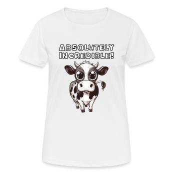 Absolutely Incredible - Frauen T-Shirt atmungsaktiv - Weiß - Vorne - AI Model Female 172 dark (172cm)