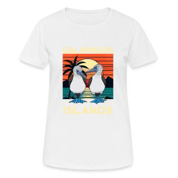 Îles Galapagos - T-shirt respirant Femme - blanc - Devant - AI Model Female 172 dark (172cm)