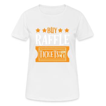 Buy Raffle Tickets From Me 7 - Women's Breathable T-Shirt - white - Front - AI Model Female 172 dark (172cm)