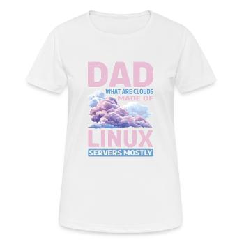 What Are Clouds Made Of, Linux Servers Mostly 32 - Women's Breathable T-Shirt - white - Front - AI Model Female 172 dark (172cm)