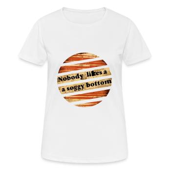 Nobody Likes A Soggy Bottom 5 - Women's Breathable T-Shirt - white - Front - AI Model Female 172 dark (172cm)