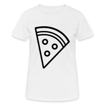 part de pizza - T-shirt respirant Femme - blanc - Devant - AI Model Female 172 dark (172cm)