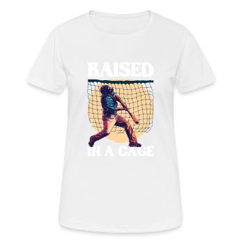 Élevé dans une cage 27 - T-shirt respirant Femme - blanc - Devant - AI Model Female 172 dark (172cm)