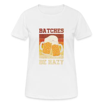 Batches are cloudy - Women's Breathable T-Shirt - white - Front - AI Model Female 172 dark (172cm)