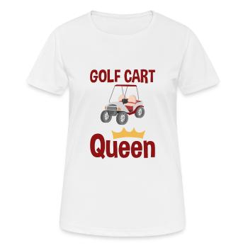 Golf Cart Queen 2 - Women's Breathable T-Shirt - white - Front - AI Model Female 172 dark (172cm)