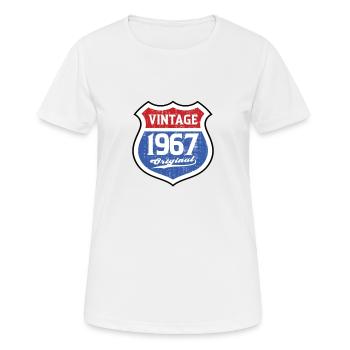 1967 Birthday Route Vintage Original - Women's Breathable T-Shirt - white - Front - AI Model Female 172 dark (172cm)