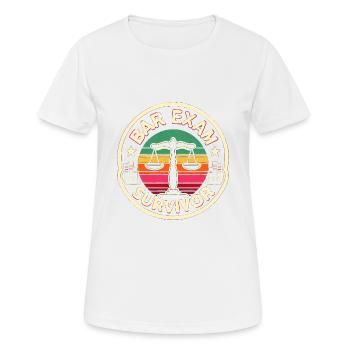 Bar Exam Survivor 14 - Women's Breathable T-Shirt - white - Front - AI Model Female 172 dark (172cm)