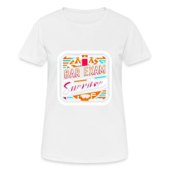 Bar Exam Survivor 15 - Women's Breathable T-Shirt - white - Front - AI Model Female 172 dark (172cm)