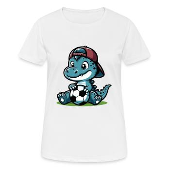 DINO - Women's Breathable T-Shirt - white - Front - AI Model Female 172 dark (172cm)