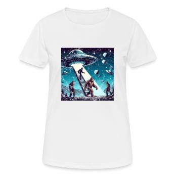 OVNI BIGFOOT - T-shirt respirant Femme - blanc - Devant - AI Model Female 172 dark (172cm)