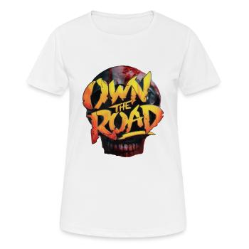 SCHÄDEL BESITZEN DIE STRASSE - Frauen T-Shirt atmungsaktiv - Weiß - Vorne - AI Model Female 172 dark (172cm)