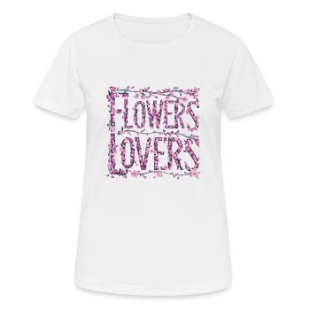 Floristin Flowers Lovers - Frauen T-Shirt atmungsaktiv - Weiß - Vorne - AI Model Female 172 dark (172cm)