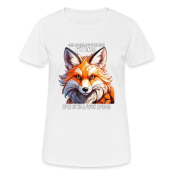 BE SMART AS A FOX - Women's Breathable T-Shirt - white - Front - AI Model Female 172 dark (172cm)