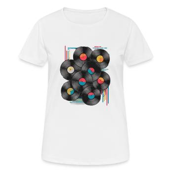 Anciens dossiers scolaires - T-shirt respirant Femme - blanc - Devant - AI Model Female 172 dark (172cm)