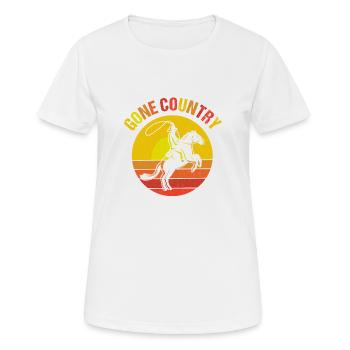 Terre disparue - T-shirt respirant Femme - blanc - Devant - AI Model Female 172 dark (172cm)