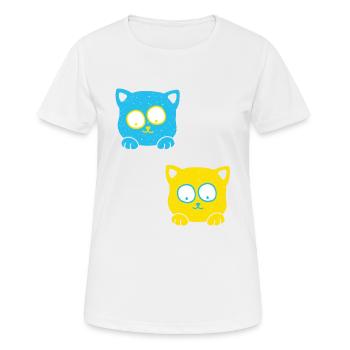 Animal shelter, animal lover, animal welfare, cats, Ukraine - Women's Breathable T-Shirt - white - Front - AI Model Female 172 dark (172cm)
