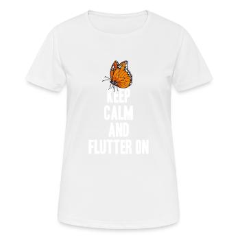 Papillons monarques I Papillons reproducteurs - T-shirt respirant Femme - blanc - Devant - AI Model Female 172 dark (172cm)