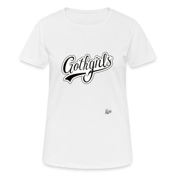Gothgirls : Élégance sombre - T-shirt respirant Femme - blanc - Devant - AI Model Female 172 dark (172cm)