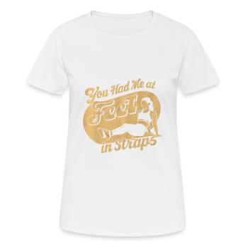 You Had Me At Feet In Straps 61 - Women's Breathable T-Shirt - white - Front - AI Model Female 172 dark (172cm)
