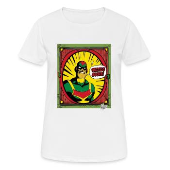 Super anti-hero: Politics is crap - Women's Breathable T-Shirt - white - Front - AI Model Female 172 dark (172cm)