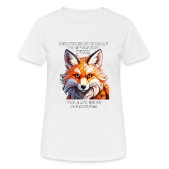 DER FUCHS IST SCHLAU - Frauen T-Shirt atmungsaktiv - Weiß - Vorne - AI Model Female 172 dark (172cm)