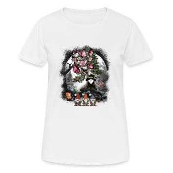 Conte de fées Conte de fées Personnage Gnome Sorcier Nain Enfant - T-shirt respirant Femme - blanc - Devant - AI Model Female 172 dark (172cm)