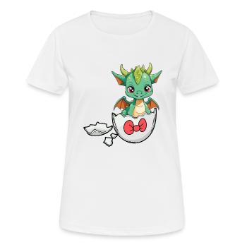 Dragon Dragon Coquille d’oeuf Hatch Bébé Enfant - T-shirt respirant Femme - blanc - Devant - AI Model Female 172 dark (172cm)