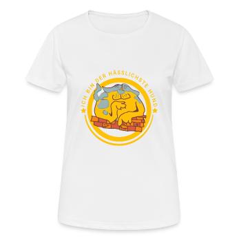 Modelling - Women's Breathable T-Shirt - white - Front - AI Model Female 172 dark (172cm)