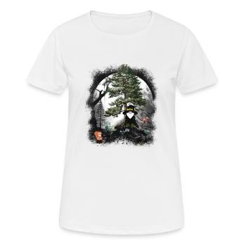 Conte de fées de la forêt personnage de conte de fées nains gnomes gnome sorcier - T-shirt respirant Femme - blanc - Devant - AI Model Female 172 dark (172cm)
