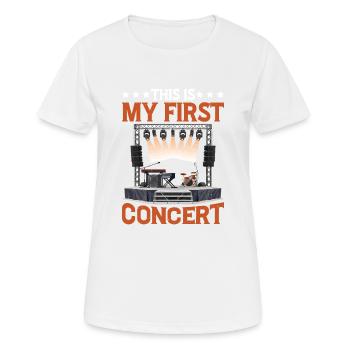 This Is My First Concert 85 - Women's Breathable T-Shirt - white - Front - AI Model Female 172 dark (172cm)