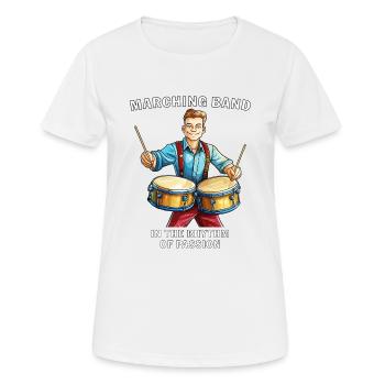 FANFARE AU RYTHME DE LA PASSION - T-shirt respirant Femme - blanc - Devant - AI Model Female 172 dark (172cm)