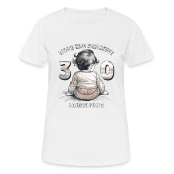 CHILD 30TH BIRTHDAY - Women's Breathable T-Shirt - white - Front - AI Model Female 172 dark (172cm)