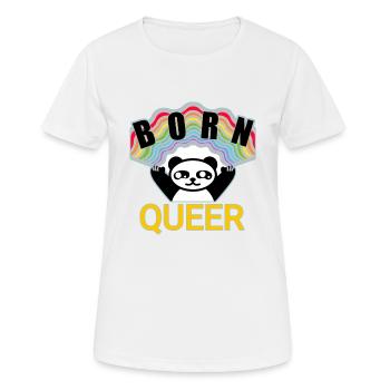 Queer mignon - T-shirt respirant Femme - blanc - Devant - AI Model Female 172 dark (172cm)
