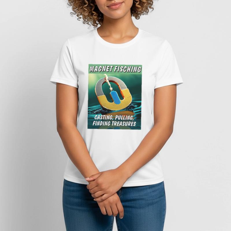 MAGNETFISCHING CASTING PULLING FINDING Women's Breathable T-Shirt