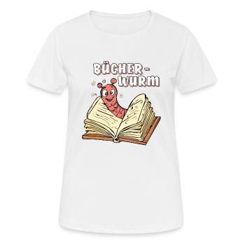 RAT DE BIBLIOTHÈQUE RAT DE BIBLIOTHÈQUE - T-shirt respirant Femme - blanc - Devant - AI Model Female 172 dark (172cm)
