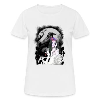 mystisch Schwan Märchen Märchenfigur Raben - Frauen T-Shirt atmungsaktiv - Weiß - Vorne - AI Model Female 172 dark (172cm)
