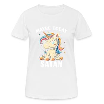 Maybe Today Satan - Women's Breathable T-Shirt - white - Front - AI Model Female 172 dark (172cm)