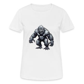 Gorilla - Frauen T-Shirt atmungsaktiv - Weiß - Vorne - AI Model Female 172 dark (172cm)