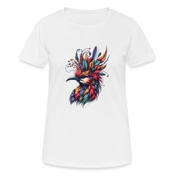 Tropical Bird Nerd - Women's Breathable T-Shirt - white - Front - AI Model Female 172 dark (172cm)