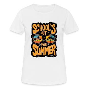Heure d’été prête pour l’école - T-shirt respirant Femme - blanc - Devant - AI Model Female 172 dark (172cm)
