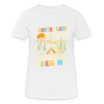 Fourth Grade Let The Adventure Begin - Women's Breathable T-Shirt - white - Front - AI Model Female 172 dark (172cm)
