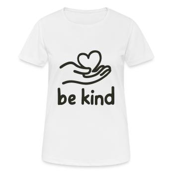 SOYEZ GENTIL - T-shirt respirant Femme - blanc - Devant - AI Model Female 172 dark (172cm)