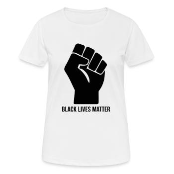 BLACK LIVES MATTER - Women's Breathable T-Shirt - white - Front - AI Model Female 172 dark (172cm)