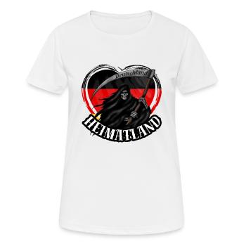 Deutschland, Heimatland, Patriotismus, Deutsch -2 - Frauen T-Shirt atmungsaktiv - Weiß - Vorne - AI Model Female 172 dark (172cm)