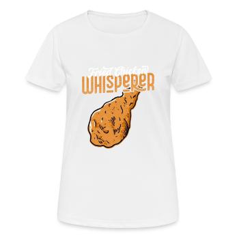 Fried Chicken Whisperer Fast Food Fry - Frauen T-Shirt atmungsaktiv - Weiß - Vorne - AI Model Female 172 dark (172cm)