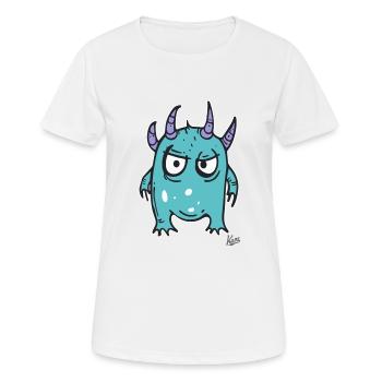 Kleiner Monster Kerl - Frauen T-Shirt atmungsaktiv - Weiß - Vorne - AI Model Female 172 dark (172cm)