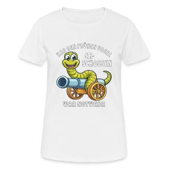 TIR LÈVE-TÔT SELF-DÉFENSE - T-shirt respirant Femme - blanc - Devant - AI Model Female 172 dark (172cm)