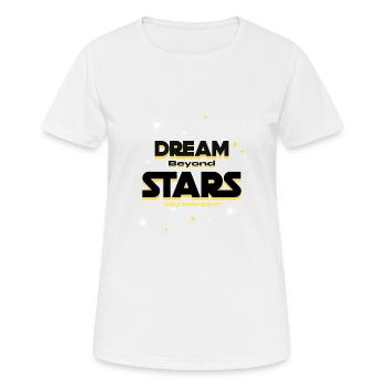 Dream beyond Stars - Women's Breathable T-Shirt - white - Front - AI Model Female 172 dark (172cm)