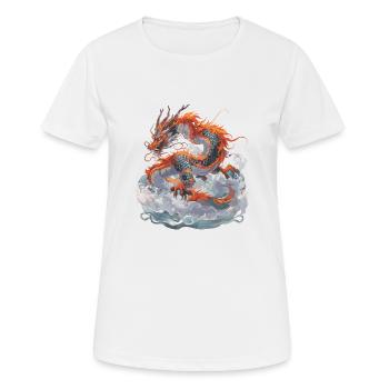 Drache Drachen Fabeltier Märchen - Frauen T-Shirt atmungsaktiv - Weiß - Vorne - AI Model Female 172 dark (172cm)
