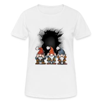Zwerge Zwerg Wichtel Trolle Troll Märchen Kind - Frauen T-Shirt atmungsaktiv - Weiß - Vorne - AI Model Female 172 dark (172cm)